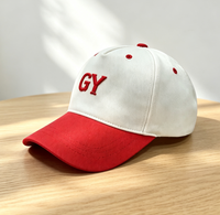 Gorra Snapback de 5 Paneles Bicolor con Logotipo Personalizado al por Mayor, 100% Algodón Sarga Estructurada, Visera Curva, Bordado 3D para Marcas, Venta a Granel
