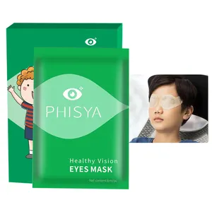 Parches para ojos orgánicos y herbales PHISYA para niños, forma de hoja adhesiva suave que reduce el daño causado por las pantallas electrónicas