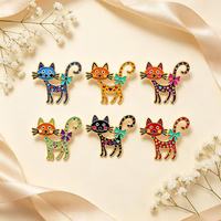 Pin Logam Grosir Motif Kartun Kucing Lucu, Bros Enamel, Pin Kerah, Lencana Pakaian Kreatif, Aksesoris Fashion Unik dan Personal