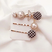 Nouvel ensemble de pinces à cheveux élégantes en perles, 3 pièces/lot, pour femmes, vente en gros