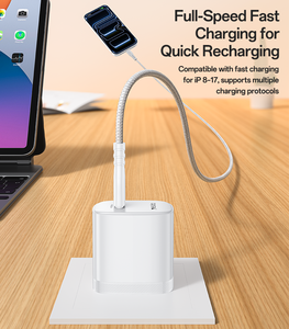Cargador Rápido Yesido PD de <span class=keywords><strong>20W</strong></span> con Puerto USB-C, Resistente al Fuego, Estándar Estadounidense, con Cable C-C de 1M, YC18U - Product Image 4