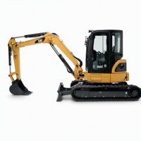 Mini-excavatrice Caterpillar 304CCR 4T d'occasion à vendre, idéale pour les travaux de paysagisme et municipaux