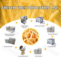 Aangepaste Frietjes Aardappelchips Maken Machine Volautomatische Bevroren Frietjes Friet Friet Productie Complete Verwerkingslijn