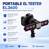 Testeur d'électroluminescence mobile avec support en fibre de carbone et valise à roulettes pour l'inspection des panneaux solaires