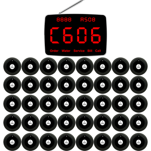 40 Bảng hoặc phòng gọi nút 1 hiển thị Receiver không dây Nhà hàng phòng khám hệ thống cuộc gọi khách hàng bồi bàn Hệ thống gọi điện thoại - Product Image 1
