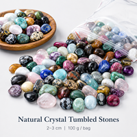 Piedras Naturales Pulimentadas Surtidas de 2-3cm, Paquete de 100g para Decoración y Regalo