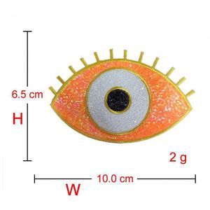 Iron on Big/small Size Sequin Embroidery Colorful Angel Eye Patch for T-shirt Hoodies - Product Image 6