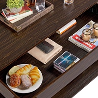 Table basse relevable multifonctionnelle au design moderne, best-seller transfrontalier, avec rangement pour salon, vente en gros usine