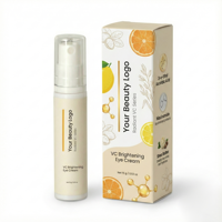 Crème pour les yeux éclaircissante à la vitamine C avec peptides et beurre de karité pour les cernes et les rides pour hydrater et nourrir la peau délicate