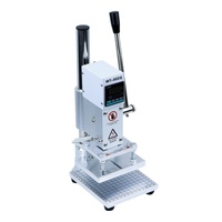 Presse à chaud pour gaufrage du cuir Petite machine d'estampage à chaud numérique manuelle pour bois, papier PVC, timbre avec logo personnalisé