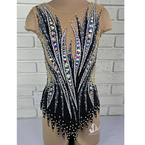 थोक सेट रंगीन चमकदार स्ट्रेचबल लयबद्ध जिमनास्टिक लेओट्स लड़कियों बैले ओट्स डांस स्कर्ट - Product Image 1