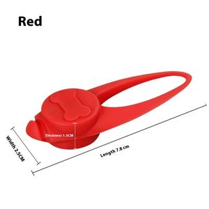 قلادة الحيوانات الأليفة سيليكون مضيئة للكلاب ليلة المشي علامة الكلب مع ضوء تحذير ونمط صلب الديكور الشريط - Product Image 6