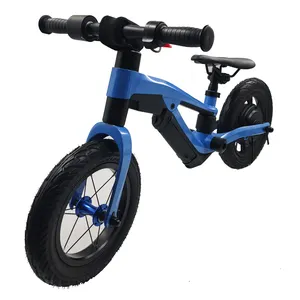 Bicicletta elettrica per bambini bicicletta per bambini bicicletta da allenamento per equitazione all'aperto da 12 pollici 3-6 anni