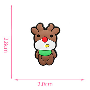 Charmes de noël mignon dessin animé bricolage sandales Bracelets anniversaire Festival fête faveurs décorations de chaussures Designer breloques chaussures breloques - Product Image 4