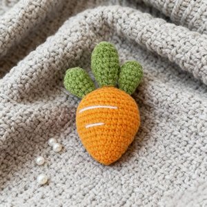 Peloso uncinetto carota giocattolo a mano per il bambino bambini tessitura bella artigianato carota bambola per la decorazione del divano giocattolo - Product Image 5
