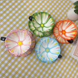 แก้วกาแฟเซรามิกทำมือ 260 มล. ลายเพ้นท์ ขายส่งจากโรงงาน เหมาะสำหรับเป็นของขวัญ อาหารเช้า น้ำชายามบ่าย - Product Image 3