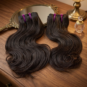 Venta al por mayor Extensiones de cabello humano Doble Dibujado Invisible No Remy Frontal Onda de encaje Rizado Recto Afro Profundo Doble Trama de Cierre - Product Image 5