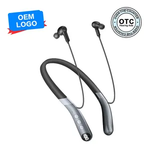Contrôle de l'application médicale Annulation du bruit des sourds Bande de cou numérique Prothèse auditive Bluetooth Rechargeable