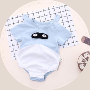 Alibaba USA Großhandel 2 Jahre alte Baby kleidung niedlichen Tier muster Stram pler mit Schwanz - Product Image 2