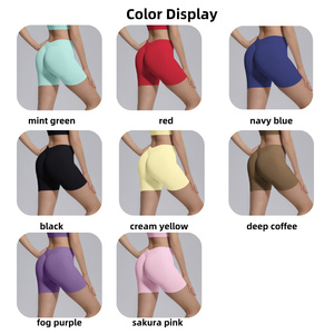 Shorts Deportivos Personalizados para Mujer, Cintura en V, Sin Costuras, Levanta Glúteos, Elásticos en 4 Direcciones, Secado Rápido, para <span class=keywords><strong>Yoga</strong></span> - Product Image 5