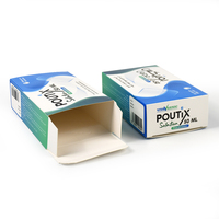 Boîte pliante en papier imprimée avec texte multilingue personnalisé, emballage de flacon de liquide pharmaceutique, carton
