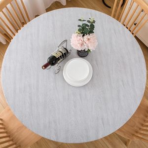 Huihe 48/60/120 Inch Polyester <strong>Round</strong> Table Cloth Waterproof Grey <strong>Tablecloth</strong> for <strong>Christmas</strong> Table - Product Image 2