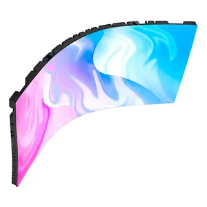 Vendita calda interna rotante flessibile Video Wall Led schermo morbido segno pubblicitario Pantalla curva flessibile schermo del pannello di visualizzazione a Led