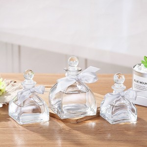 Botella de Vidrio Transparente para Perfume de 50 ml al por Mayor, Botella de Vidrio Hexagonal para Difusor de Aceites Esenciales de Aromaterapia - Product Image 1