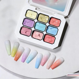 Esmalte de uñas sólido de 9 colores, rosa, gel de pintura Macaron, esmalte de uñas sólido popular de alta saturación, utilizado para decoración de uñas - Product Image 6