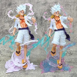 Figura de Anime de Monkey D. Luffy de <span class=keywords><strong>One</strong></span> <span class=keywords><strong>Piece</strong></span>, <span class=keywords><strong>2</strong></span> Estilos, Dios Sol, Regalo Decorativo, Juguete de Moda, Caminando sobre las Nubes y Agarrando el Trueno - Product Image 3