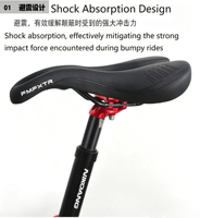 Tige de selle en alliage d'aluminium usinée CNC, directement de l'usine, pour VTT et vélos de route avec amortisseur