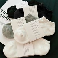 Chaussettes de sport antibactériennes minces d'été unisexes-Chaussettes de bateau d'équipage antidérapantes en nylon et polyester de taille personnalisable