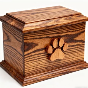 Pet Wooden Cremation <b>Urn</b> 28x20x22 Cm Rectangle Durable For <b>Cats</b> Dogs Pet Memorial - Product Image 2