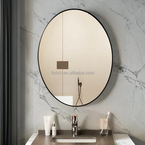 Vendita calda della fabbrica all'ingrosso moderno <span class=keywords><strong>50x70</strong></span> 60x90cm pista <span class=keywords><strong>specchio</strong></span> rotondo ovale decorazione della parete in alluminio <span class=keywords><strong>specchio</strong></span> del bagno - Product Image 4