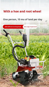 Motozappa a Benzina 2/4 Tempi 2.5-3.2L 2-5kW, Coltivatore Rotativo Portatile da Giardino, Mini Motozappa Agricola - Product Image 6