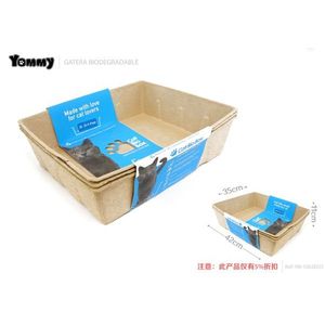Lettiera biodegradabile per gatti Yommy 42x35x11cm, ecologica - Product Image 3