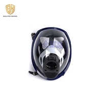 Masque SCBA complet en silicone avec lentille anti-buée et harnais de tête réglable