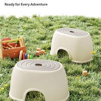 Taburete de Plástico Resistente al Desgaste, Antideslizante, Estilo Tronco de Árbol, para Interiores y Exteriores, Hogar, Jardín, Balcón, Sala de Estar, Dormitorio