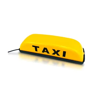 Vente en gros de feux de taxi jaunes personnalisés phares magnétiques pour toit de voiture