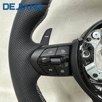 Volant en cuir pleine fleur avec bande blanche pour BMW X1 X2 X3 X4 X5 M M3 M5 F20 F21 F06 F07 F10 F11 F12 F13 F30 F32 F80 F91 E90