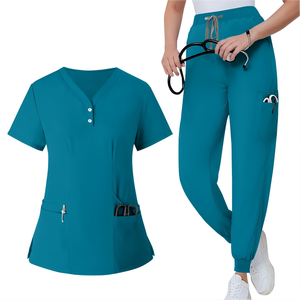 Offre Spéciale : Ensemble de Blouse et Pantalon Unisexe Respirant en Maille, Anti-Taches, Anti-Plis, avec Logo Personnalisable, Idéal pour Hôpitaux et Cliniques Vétérinaires - Product Image 6