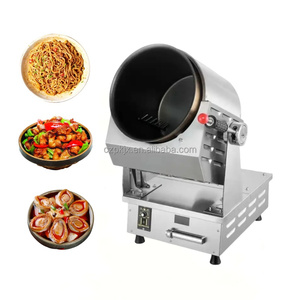 Tambour commercial <span class=keywords><strong>auto</strong></span>-cuisson Machine oeuf Wok rotatif poêle Restaurant cuisine Wok <span class=keywords><strong>Robot</strong></span> <span class=keywords><strong>cuiseur</strong></span> à riz frit Machine - Product Image 1