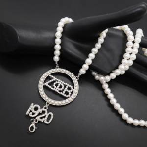 定制Zeta Phi Beta联谊会希腊珍珠项链ABS珍珠链珠宝奢华婚礼舞会女性礼物 - Product Image 2