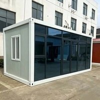 SKYLINE Precio de Fábrica Casa Contenedor Plegable Transpirable de 20 pies, Edificio Modular Prefabricado de Lujo para Apartamentos, Oficinas, Tiendas y Viviendas Auxiliares