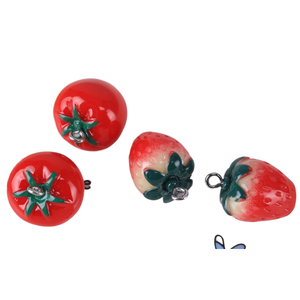 cao ชุดงานฝีมือทำเองแบบสามมิติรูปสตรอว์เบอร์รีสองชั้น ประกอบด้วยพวงกุญแจ ต่างหู สร้อยข้อมือ จี้ และเครื่องประดับรูปแกะ - Product Image 2