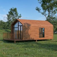 Cabane écologique mobile préfabriquée personnalisée en bois grainé de luxe, type Apple Pod, pour hôtel en zone touristique