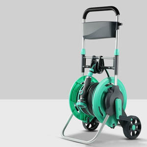 Chariot de bobine de <span class=keywords><strong>tuyau</strong></span> d'eau de jardin rétractable à haute pression écologique avec roues accessoires de jardin Trollry - Product Image 3