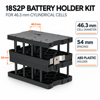 Kit de support de batterie 46950 18S2P avec espaceur de cellules en ABS et bande de nickel pur, pas de 46,3 mm et 54 mm pour batterie cylindrique