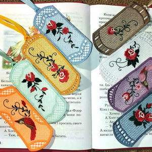 Cadeau promotionnel coloré <span class=keywords><strong>beurre</strong></span> bâton fleur nom personnalisé texte Logo votre conception brodé signet Patch pour accessoire de lecture - Product Image 6