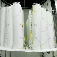 Sac filtrant pour sécheur à lit fluidisé, ne perd pas de fibres, offre une bonne perméabilité à l'air et une filtration de haute précision.